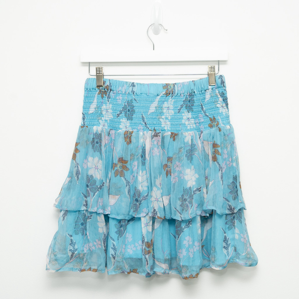Dolan - Ellie Floral Print Smocked Tiered Skirt - Picture 2 of 5